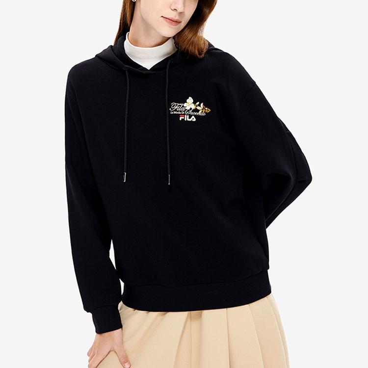 New FILA Sweatshirt Women's Jet Black F11W248215FBK