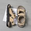 Fashion New Summer Men Sandals Genuine Leather Summer Casual Shoes Outdoor Male Beach Shoes Open-toe Roman Shoes Sandals Plus Size 36-47