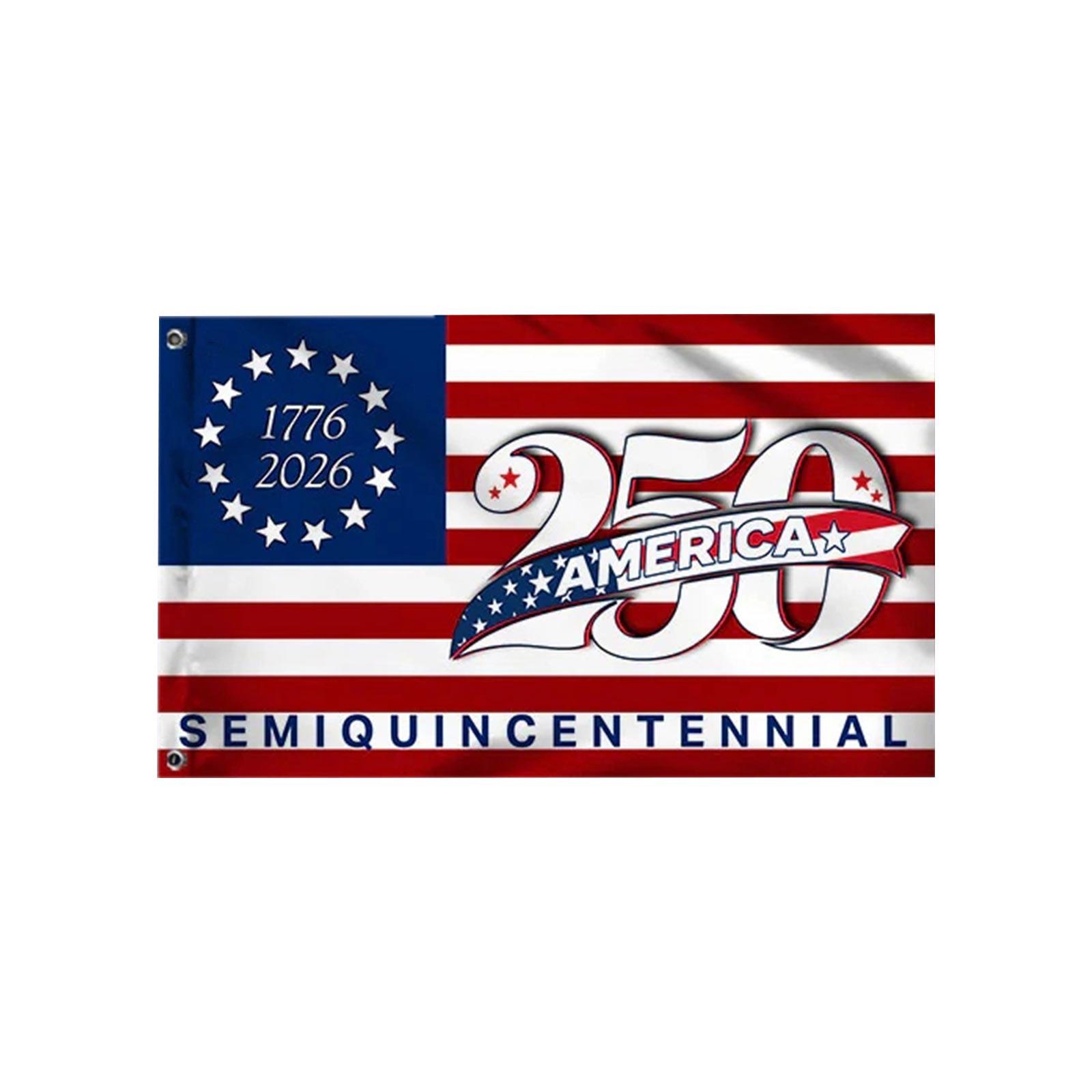 

U.S. 0th Anniversary Commemorative Flag (0*10, One Sided) One Size