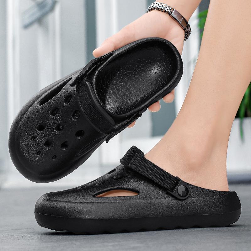 Summertime Large Size Men Women Fashion Forward Slides Thick Bottom Lightweight Soft Plush Comfort Non Daily Sandal Shoes