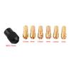 6pcs Brass Material Collet Chuck Sleeves M8x0.75 Cap Drill Chuck Collet Nut Set  Fast Chucking