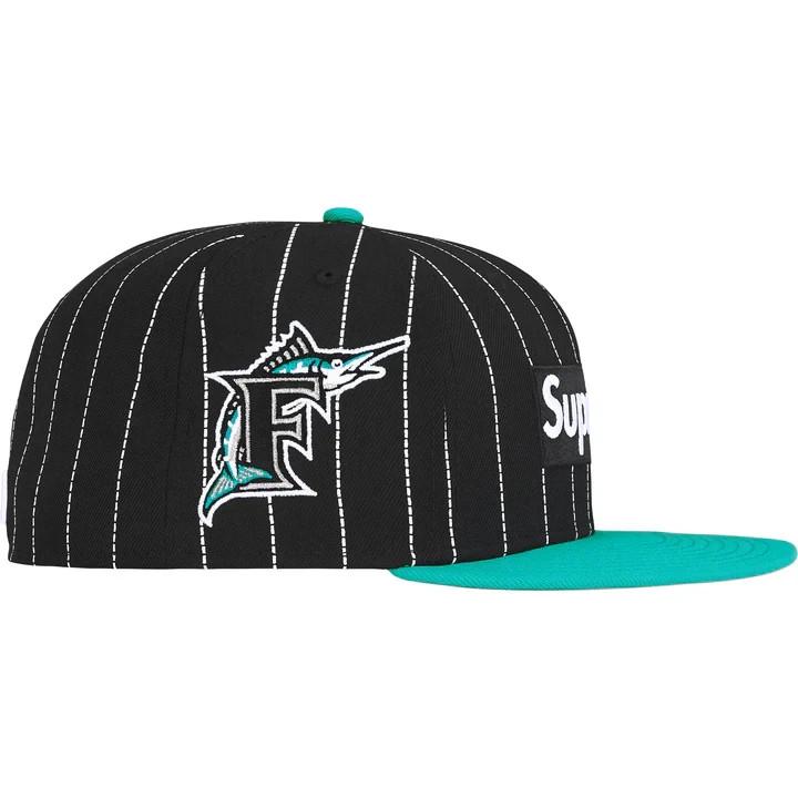 Supreme MLB New Era Squadre Box Logo Florida Marlins Striscia