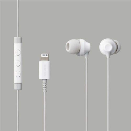 

headphones with microphone earplug type Lightning white Stereo 10.0mm
