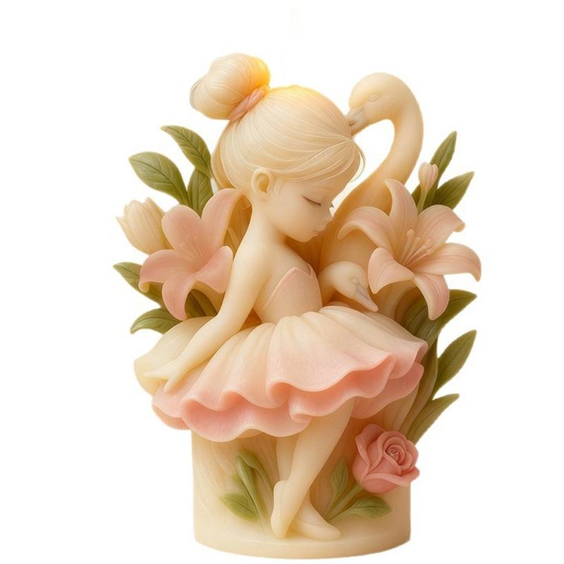 Silicone Mould For Ballet Girl Cygnus Shaped Candle Crafting For Experienced Craft