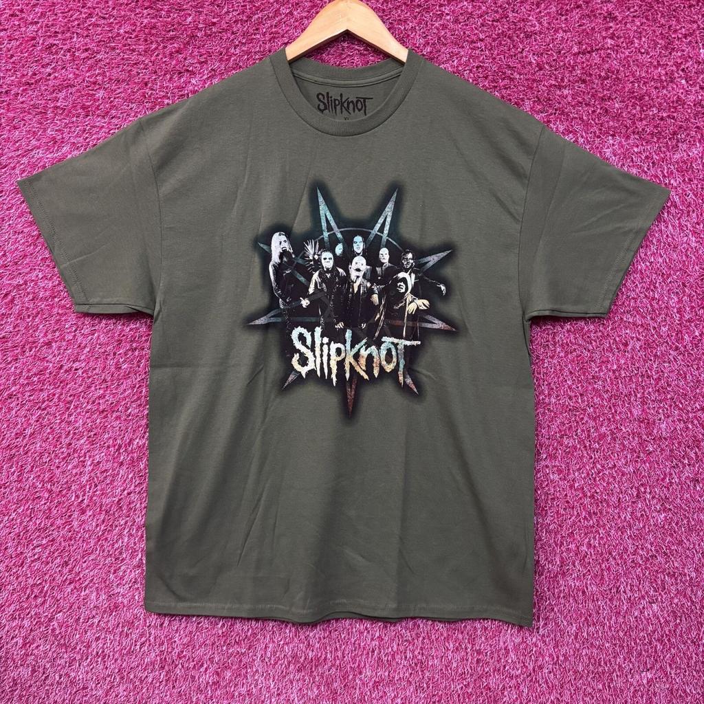 Slipknot Group Star Crest Green T-Shirt
