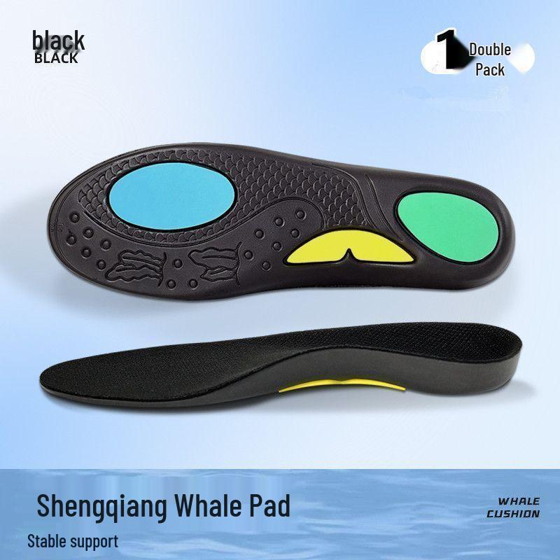 Whale Sport Insole: Arch Support, Shock Absorption, Breathable Cushioning for Long-Lasting Comfort