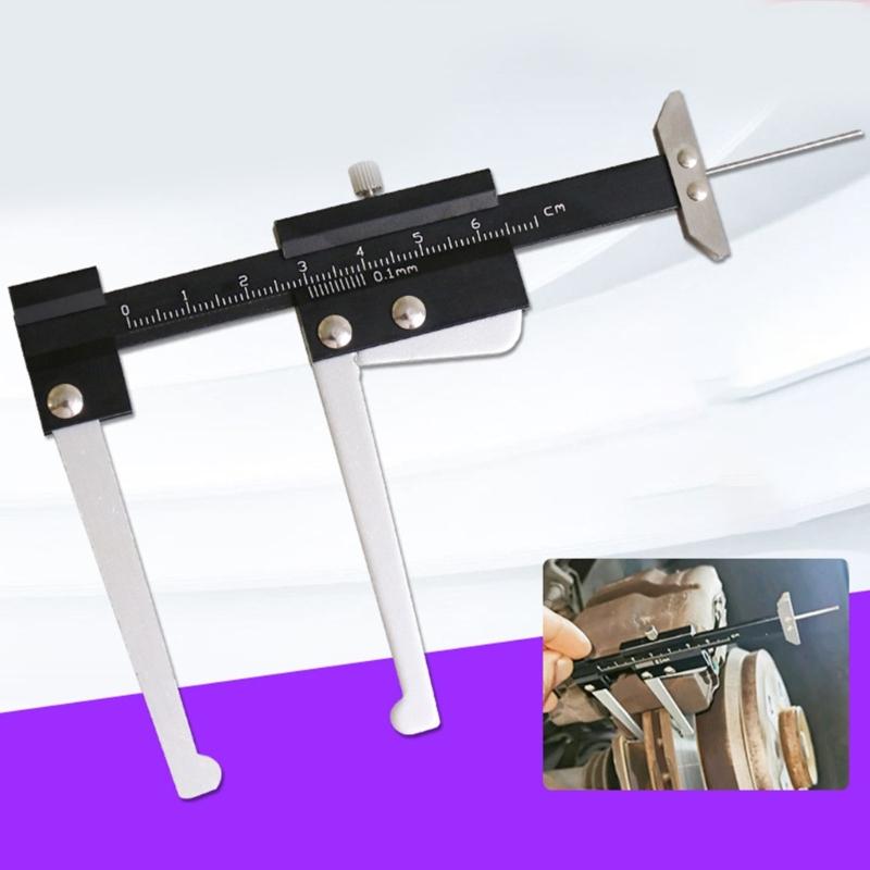 Portable Disc Brake Micrometer 0-60mm Brake Disc Depth Measuring Caliper For On Site Maintenance And Repair
