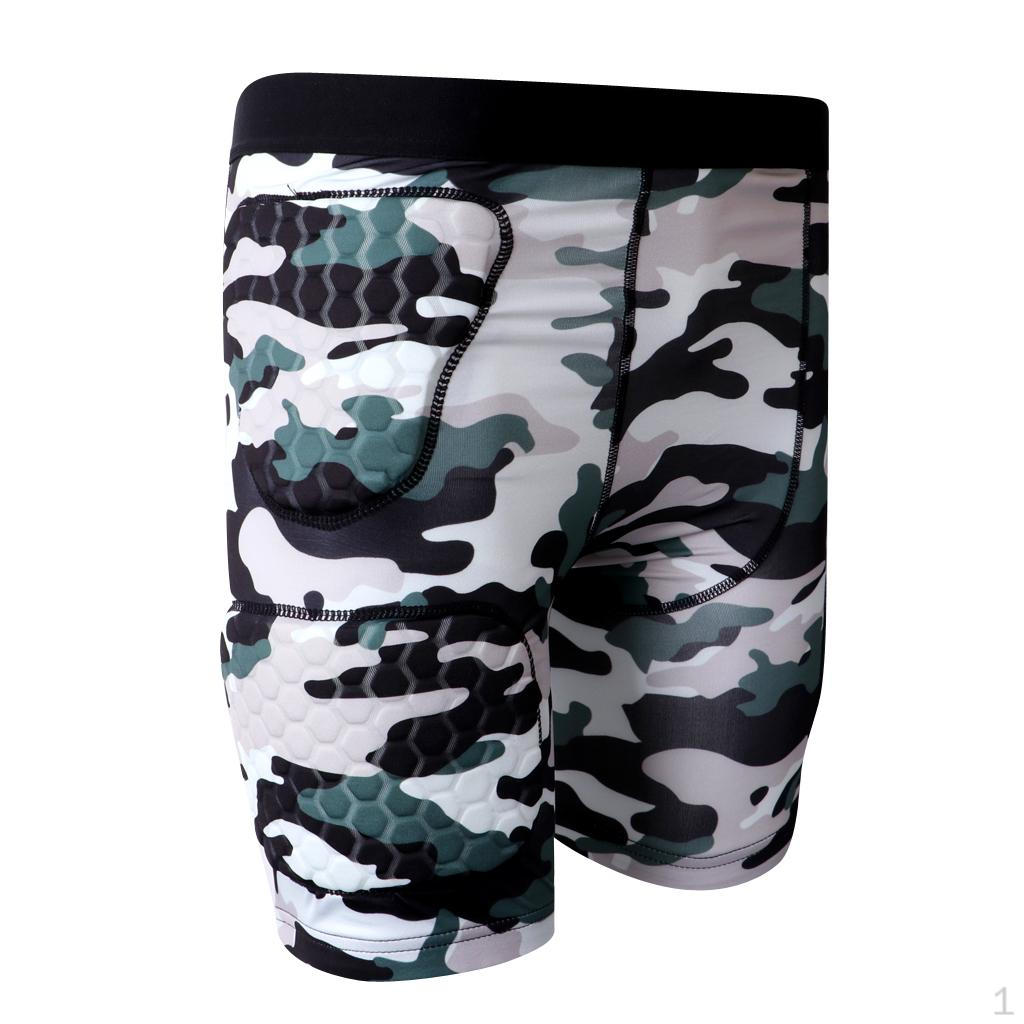 

Men s Sport Rib Padded Compression T Shirt Top / Shorts Size M