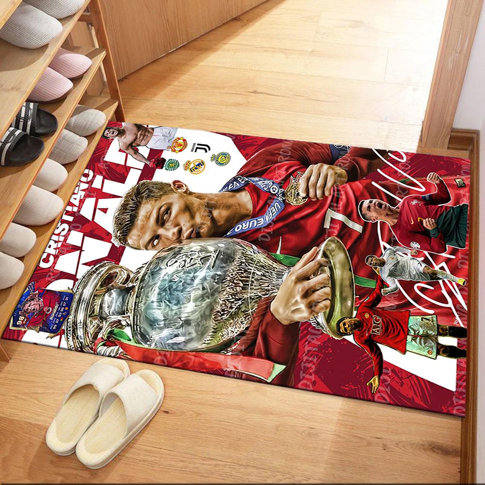 Cristiano Ronaldo Floor Mat Perfect For Playrooms Kitchen Dormitory Study Room Antislip Carpet Office Home Decor Wedding Party Gift
