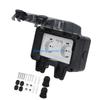 Y5GD Complete Set Double European Waterproof Socket with Switches and Indicators Light