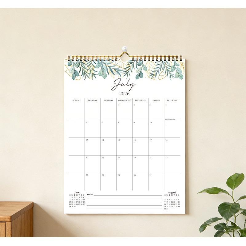 Creative 18 Months Planning Wall Calendar For Office Home Indoor Decoration