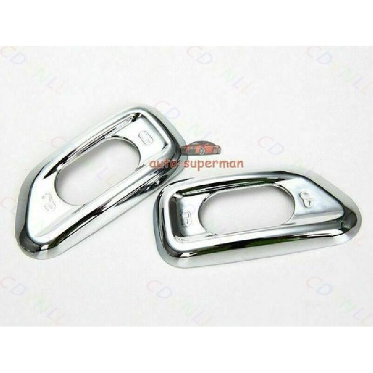 Interior Door Handle Lock Switch Trim For Jeep Wrangler JK 2011-17 Chrome Silver