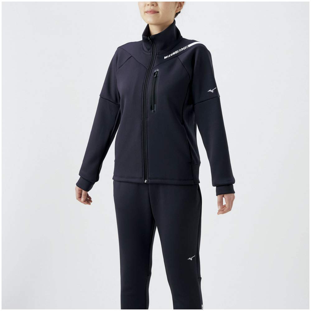 Mizuno Cardboard Knit Training Size S Size Small To Japanese Size Women's Jacket, Black, (32MC0850), (equivalent S)