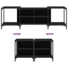 TV Stand Black 153 x 37 x 50 cm Engineered Wood