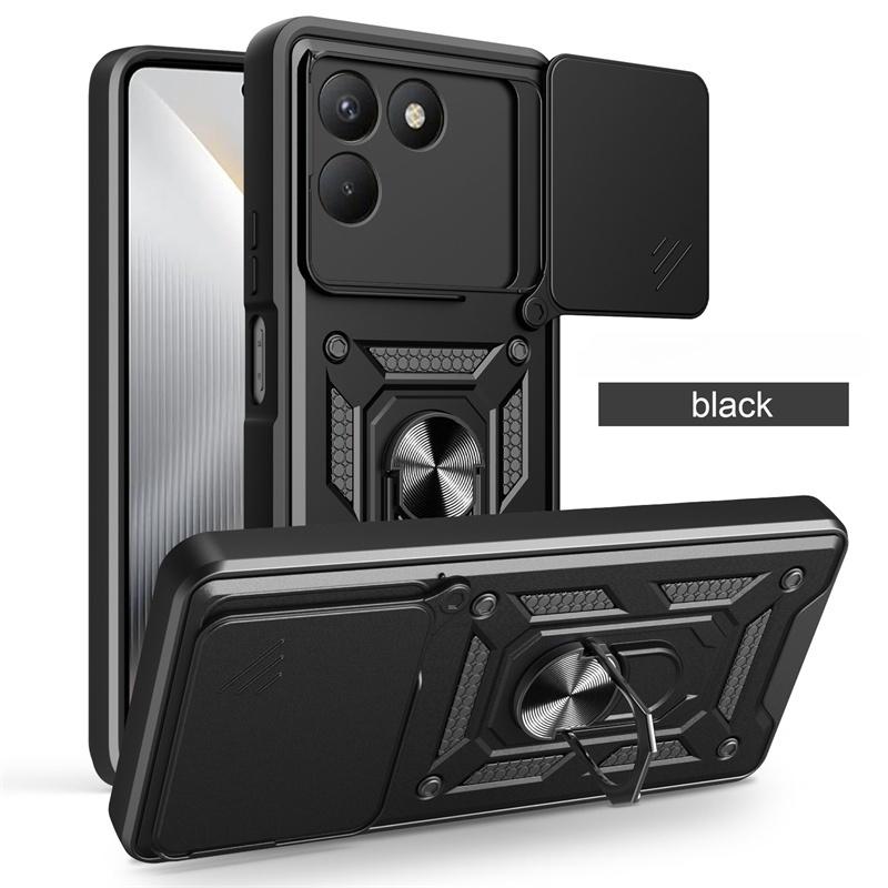 Shockproof Armor Funda For Tecno Pova 7 4G Car Magnetic Holder Ring Case For Tecno Pova 7 Pro Pova7 Ultra 5G Lens Protect Cover