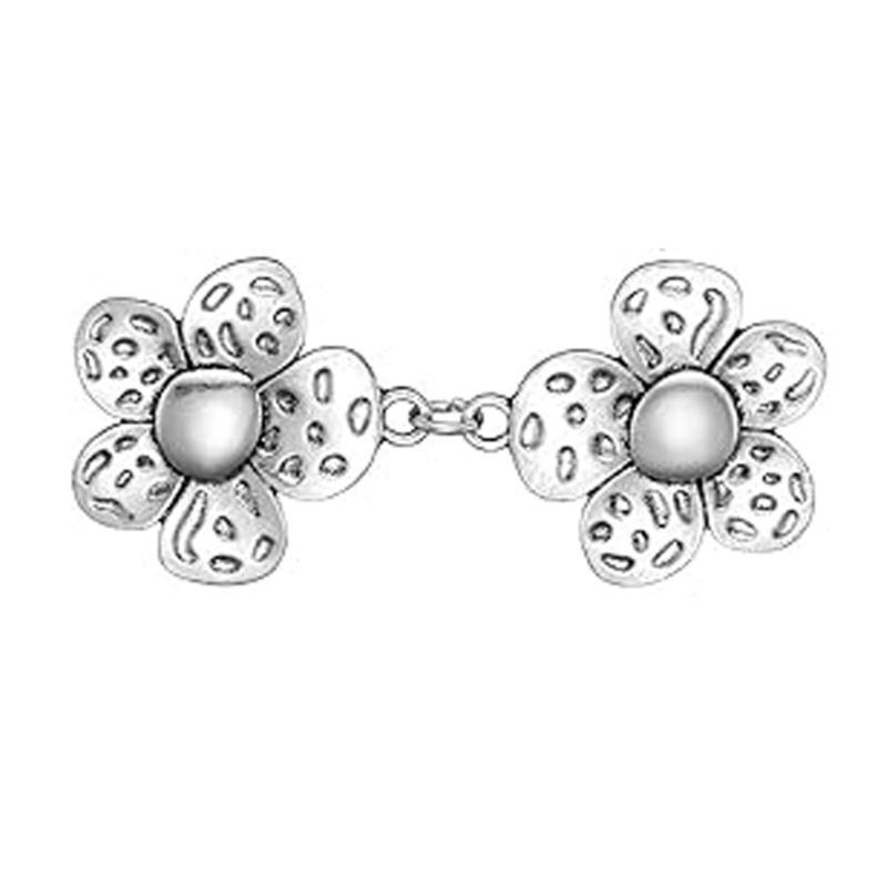 Vintage Sweater Clip Elastic Chain Clip Business Meeting Jewelry Alloy Texture Clothing Jewelry for Fashionable Women