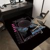 1pc FUTURE REVOLUTION Home Office, Durable Polyester Floor Mat with Easy, Office Decor, Urban Style, Nonslip Backing