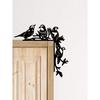 1PC Metal Sleigh Wall Stickers: Door Corner & Party Decor
