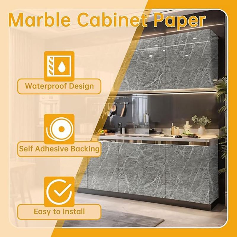 Kitchen and living room decoration wallpaper waterproof and oil resistant 0.4m wide PVC sticker