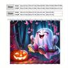 """Charmant Halloween Geister Duschvorhang - Perfekt Für Gruselige Badezimmer Deko""". Hochwertiger Stoff sorgt für Langlebigkeit und Festlichkeit