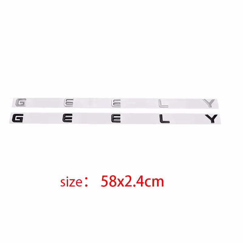 GEELY letter Label Badge trunk Car stickers for Geely Series Atlas EmgrandGT monjaro coolray modified body rear boot logo