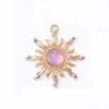 10pcs Baroque Style Gemstone Sun Charms DIY Craft Sparkling Jewelry Accessories Shiny Charming Gemstone Pendant Jewelry Making