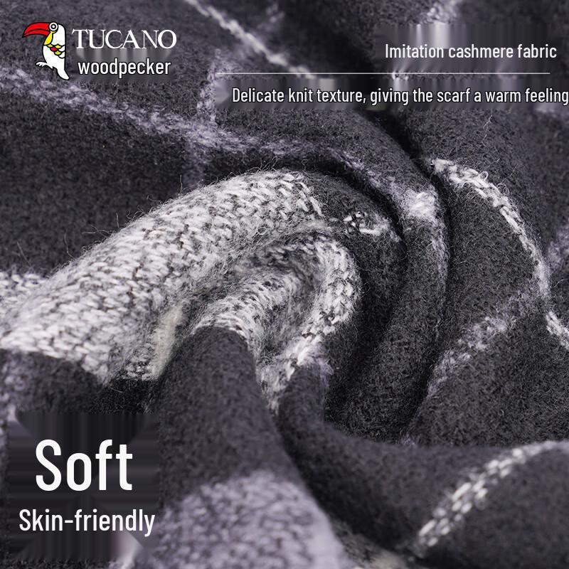 Specht Damen Schal mit Karomuster Imitation Kaschmir