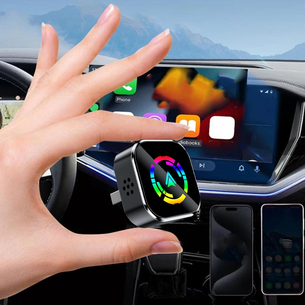 Wireless Android Auto Adapter With Voice Control Function Wear-resistant For All Cars Interior Accessories