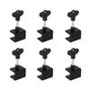 6pcs 1 Hole Movable Door Limit Stopper Vertical Horizontal Window Safety Lock  Home Safety