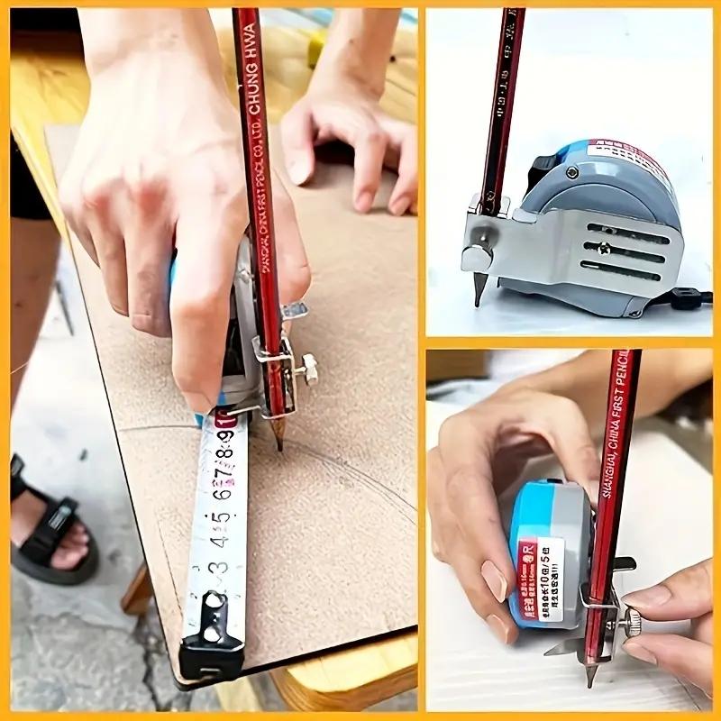 Tape Measure Holder Tape Measure Clip Measuring Tape Lock Clip Precise Measurement Accessory Adjustable Tape Marker Scriber Tool