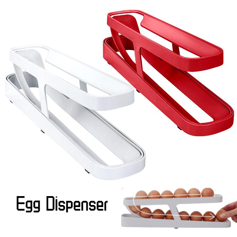 Storage Egg Refrigerator Box Kitchen Tools Automatic Sort Double Antifall Deck