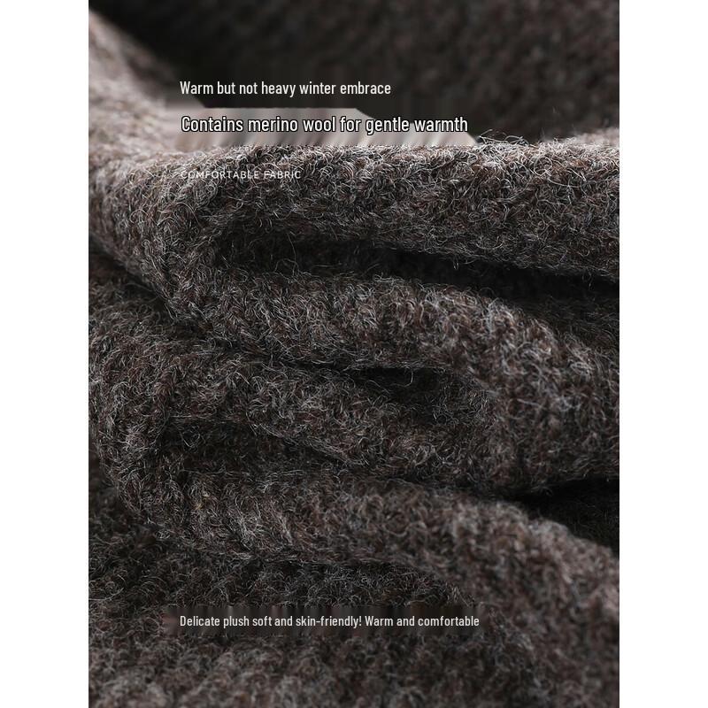 Women's Winter Wool Blend High-Neck Sweater & Skirt Set