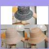 Summer Boho Woven Sun Hat With Wide Brim For Beach And Outdoor Activities