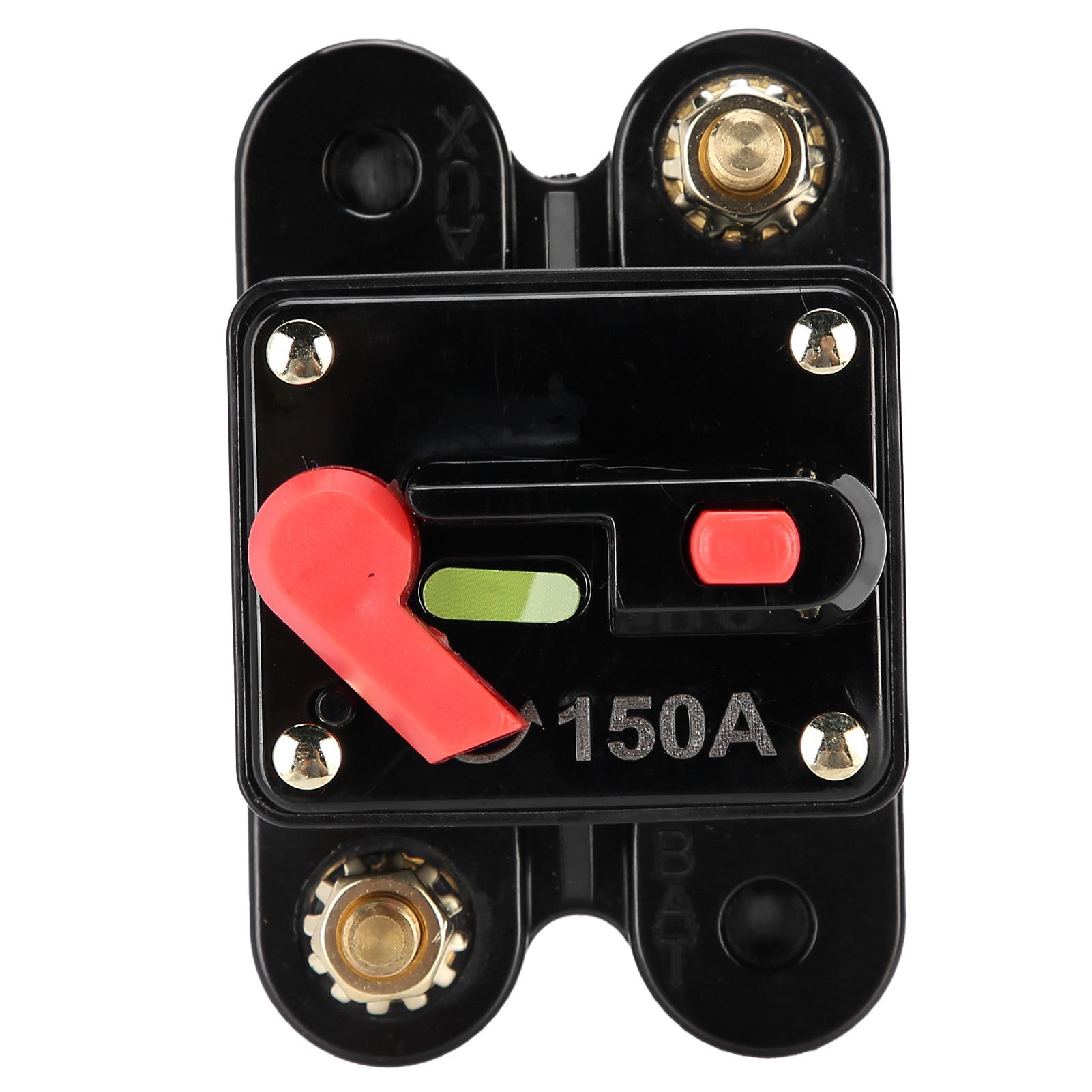 

Инвертор с автоматическим выключателем и предохранителем 12‑24 В с ручным сбросом для автомобильной аудиосистемы, лодок и грузовиков 150A