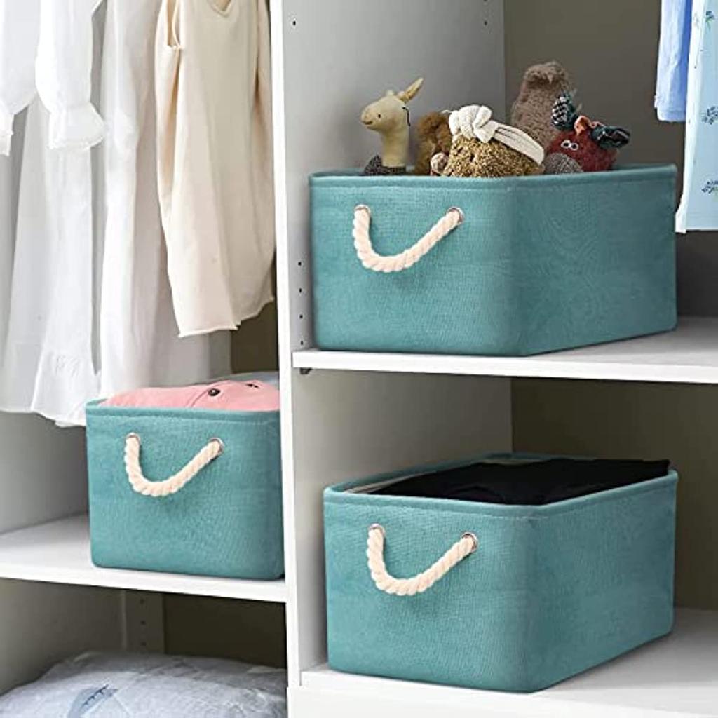 Cheap Newthinking Large Storage Box, 3 PCS Fabric Wardrobe Storage