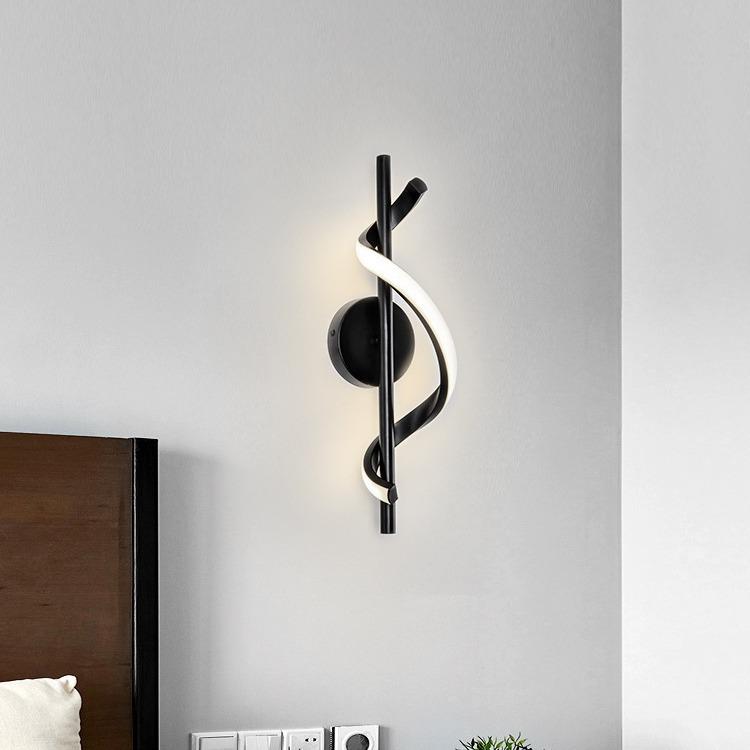 Lampada da parete a LED minimalista, applique da comodino per camera da letto nordica, applique decorative per interni