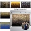 Vintage Abstract Party Photography Backdrop Cloth For Festive Decoration Black Gold Background With Glittering Highlights Characters)