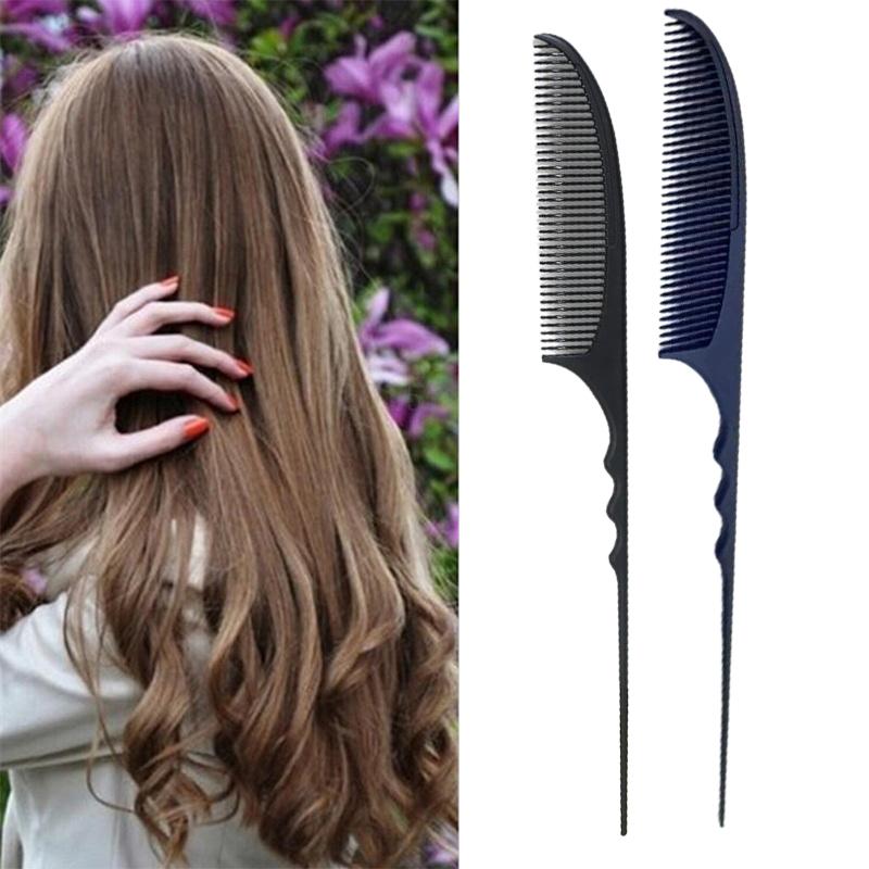 Pointed Tail Soft Comb Fine-Tooth Hair Styling Comb Heat Resistant Pin Rat Tail Comb Separate Parting Salon Dyeing Tail Combs