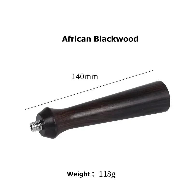DIY  M10/M12 Thread Portafilter Handle for Italian Coffee Machine Solid Wooden Coffee Accessories Replacement