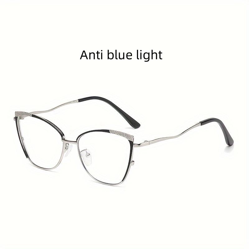 

Blue Light Blocking Glasses Photochromic Unisex Metal Frame For Butterfly Style Fashion Trend Eyewear For Men Women