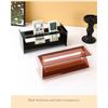 Clear Acrylic Shelf Transparent Black Amber Remote Organizer Versatile Placement Transparent Acrylic Open Design