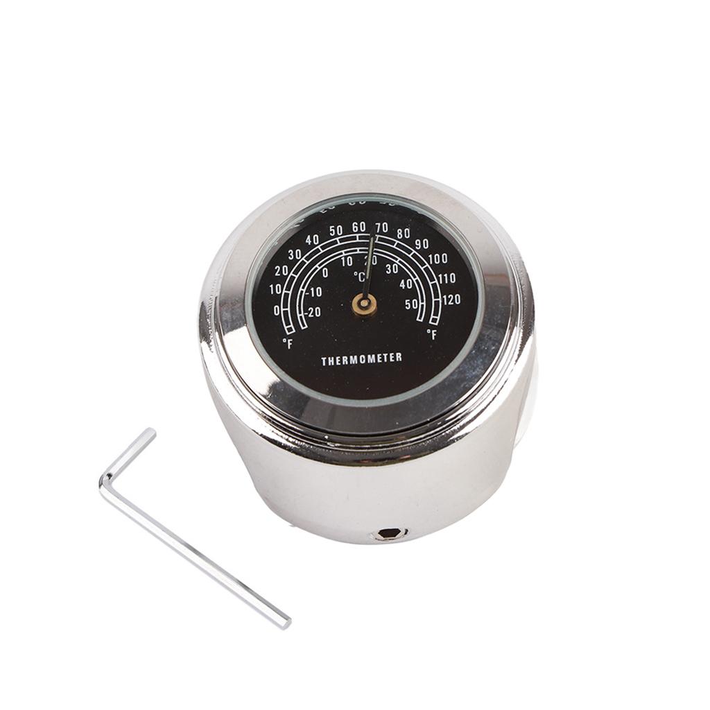 Durable Aluminum Alloy 7 8  ‑ 1  Handlebar Thermometer for Motorcycle