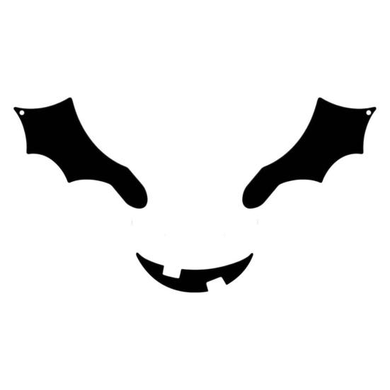Halloween Bats Decoration DIY Pumpkin Inserts Easy Installation Reusable Metal Bats Creative Horror Decorations