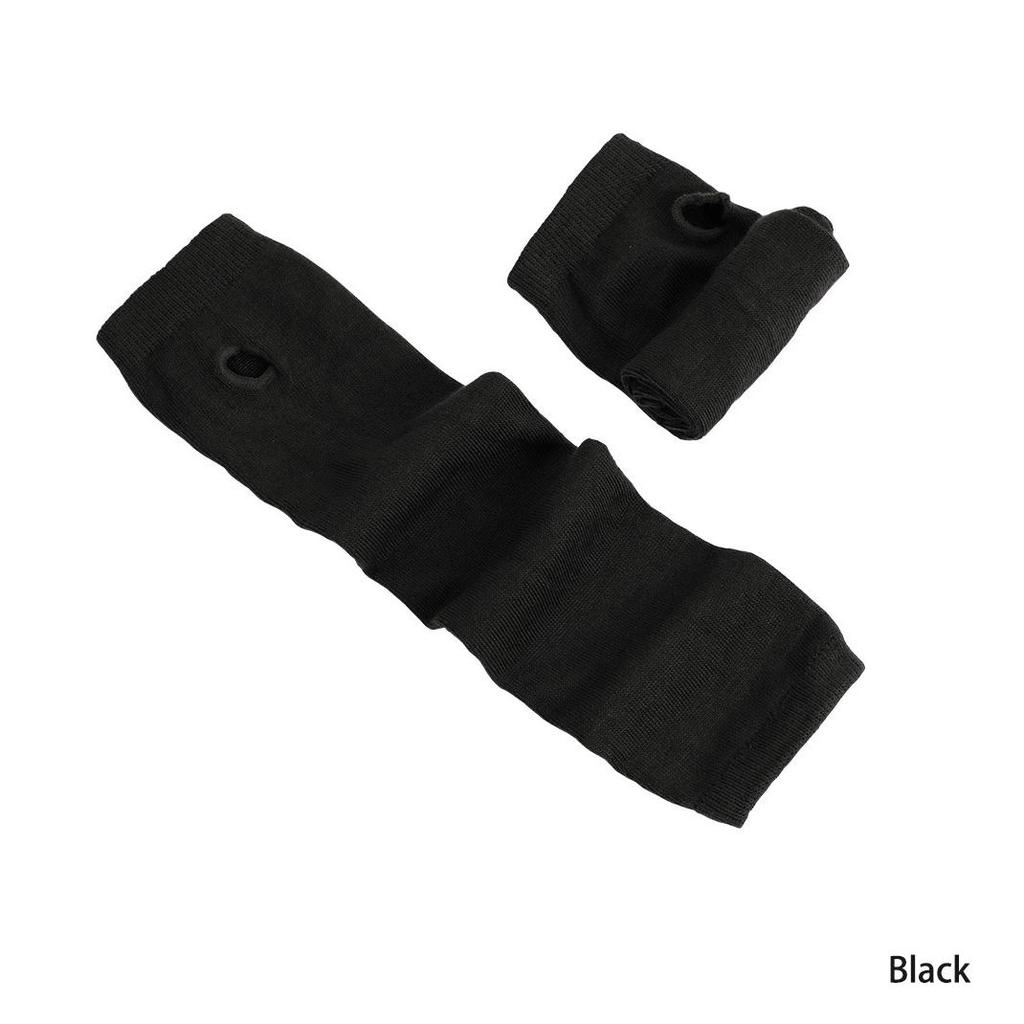 Women Winter Long Fingerless Gloves Knitted Arm Warmer Thumbhole  Gloves
