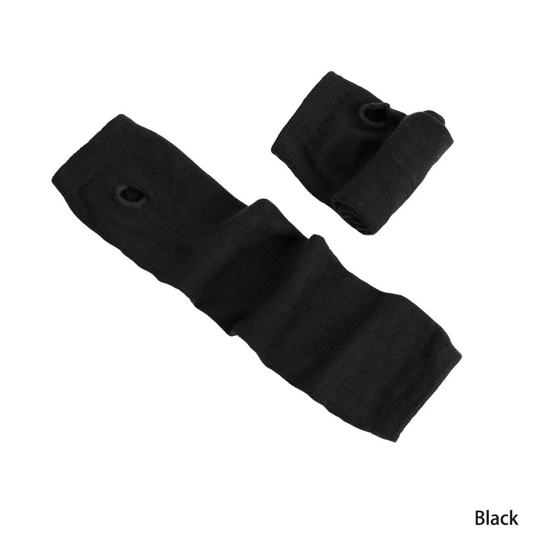 

Женские зимние длинные перчатки без пальцев, вязаные теплые перчатки с отверстием для большого пальца 08