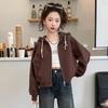 Spring 2025 Girls' Fashion Sweatshirt Jacket - Stylish Children's Top for Spring & Autumn