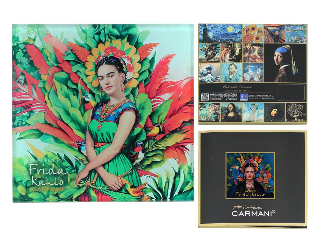 Szklana Podkładka Pod Kubek Szklankę Frida Kahlo Kuchnia Jadalnia Dom