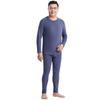 Men's Thermal German Velvet Underwear Set: Antibacterial, Round-Neck, Large Size, Ideal for Middle-Aged and Elderly