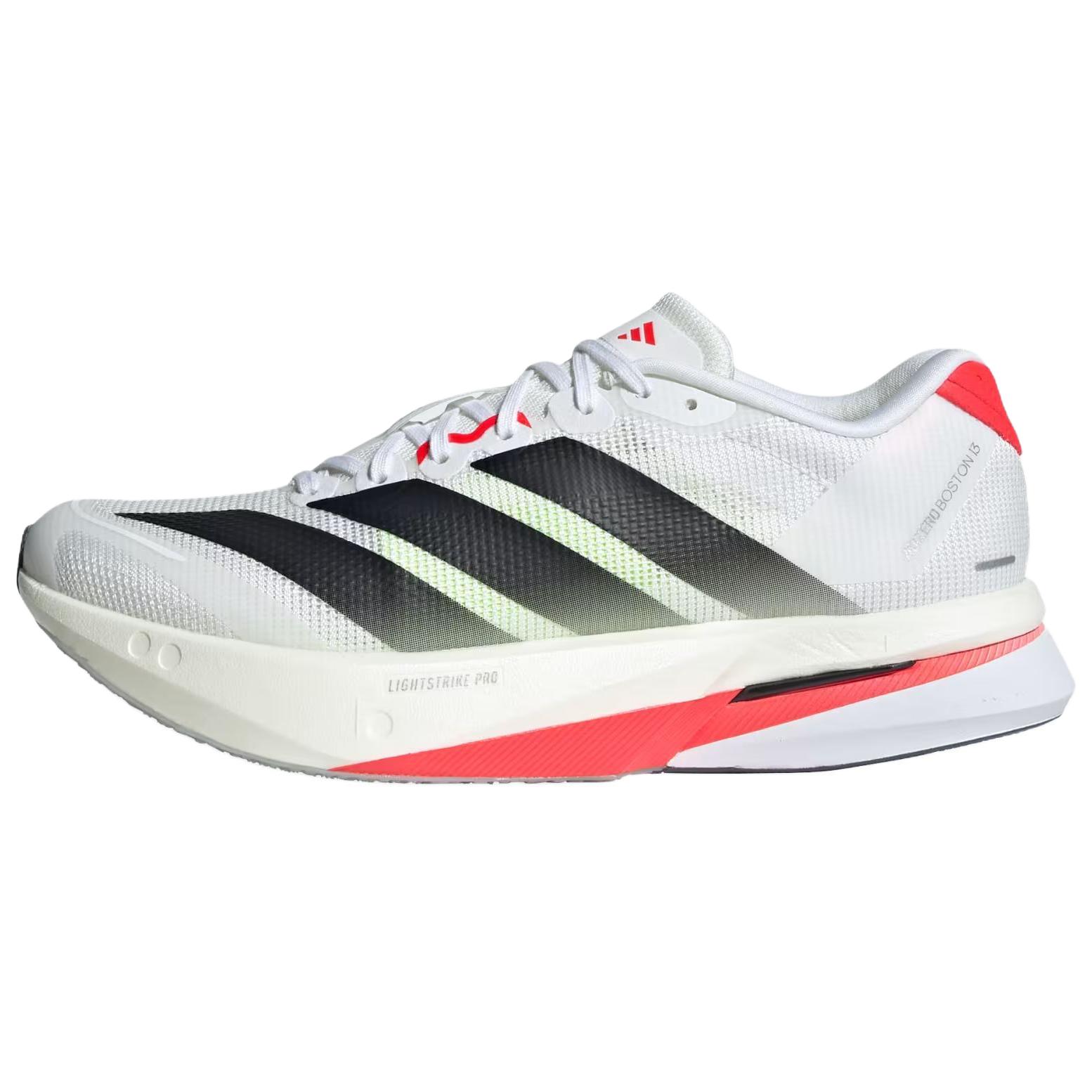 Adidas Adizero Boston 13 Women Cloud White Core Black Lucid Red JS4934 36.5