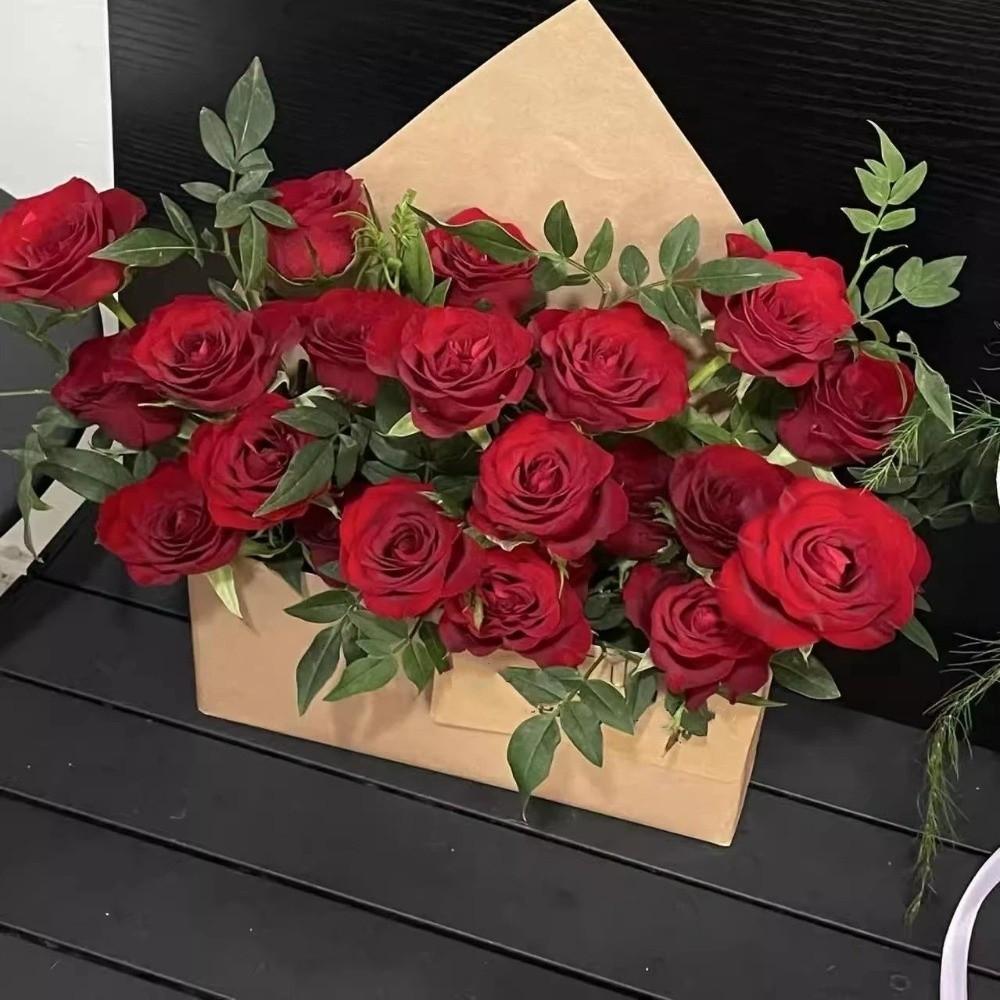 10 Pcs Hand-Folded Envelope Flower Box Romantic Flower Arrangement Box Floral Gift Box Party Decor